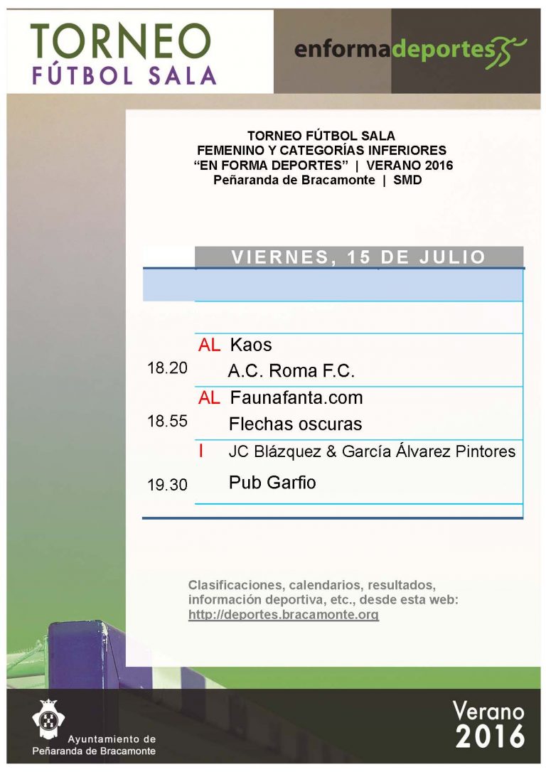 SMD-PdB-2016-Campeonato futbol-sala Verano-CalendarioINFANTILWeb1